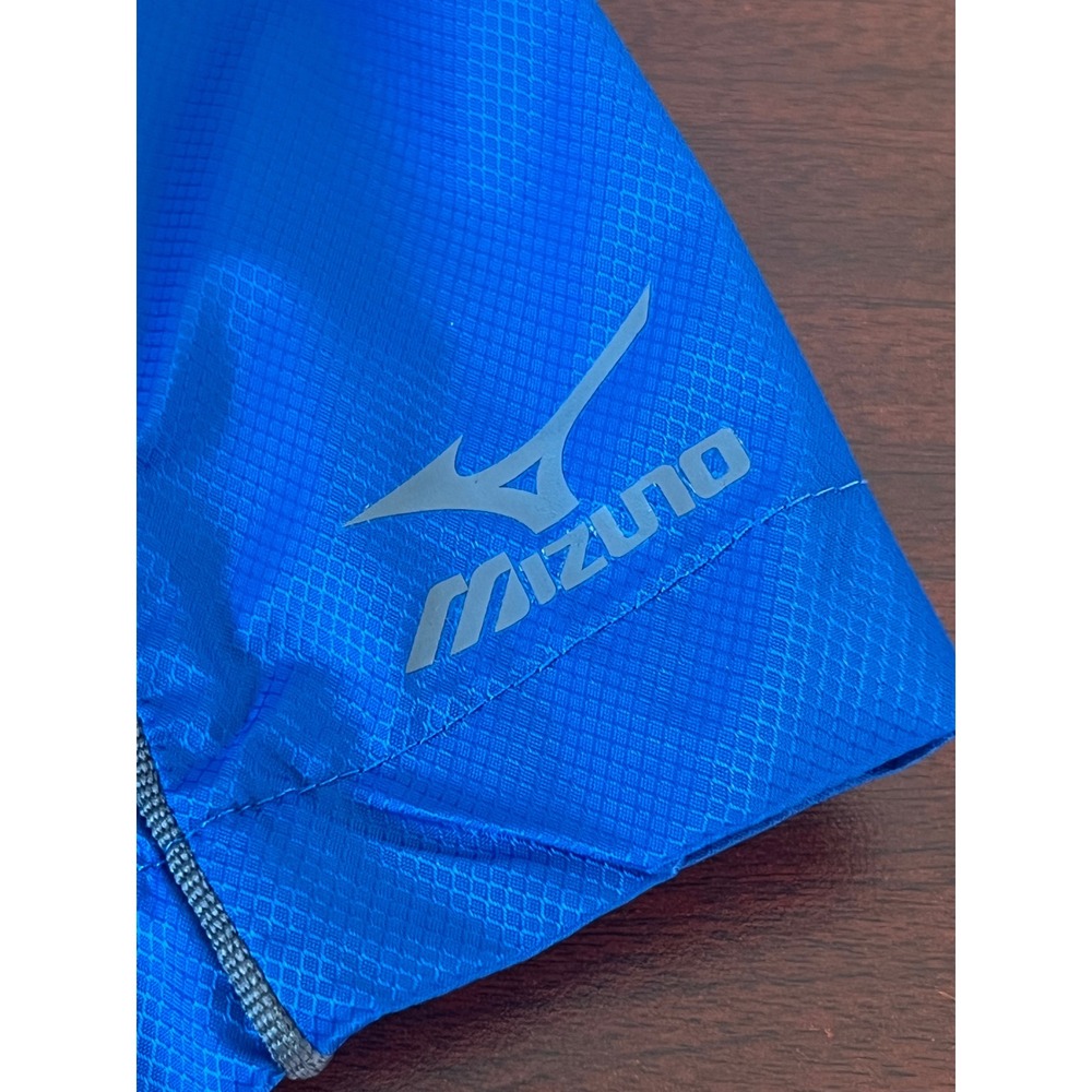 Mizuno Teamwear Mens XXL Blue 1/4 Zip Short Sleeve Windbreaker Pullover Jacket - Picture 6 of 8